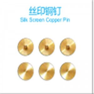 Pin de cobre de pantalla de seda PCB